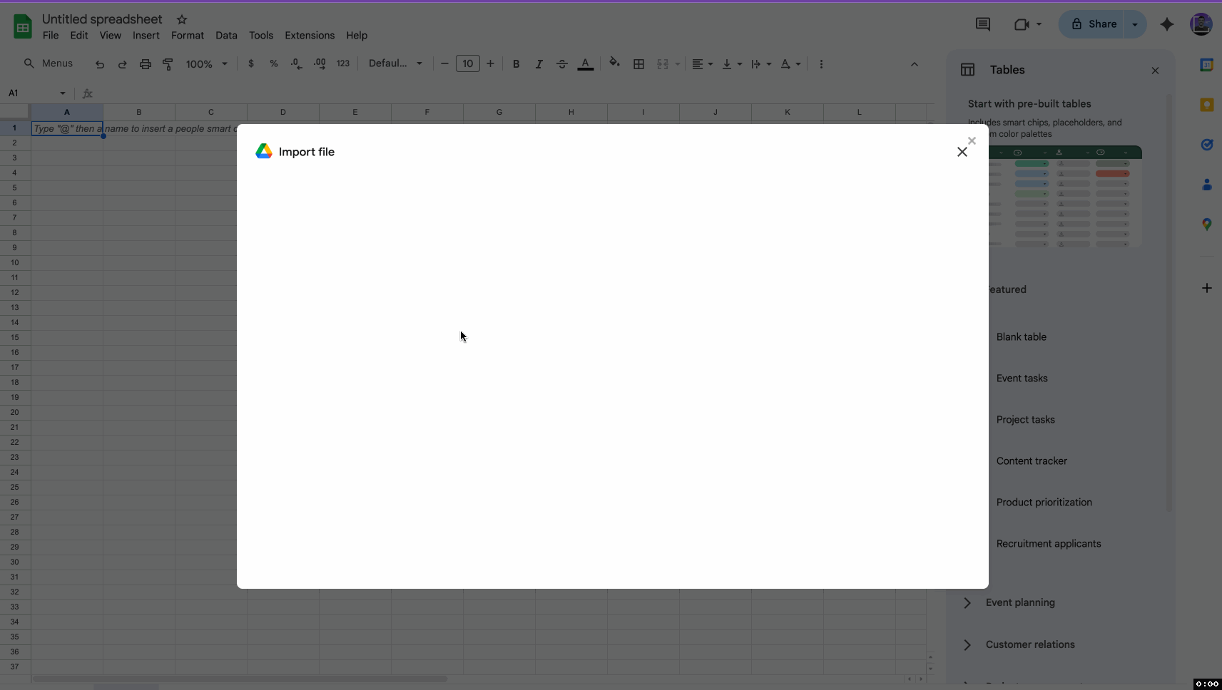 orientaçãocsvgooglesheets